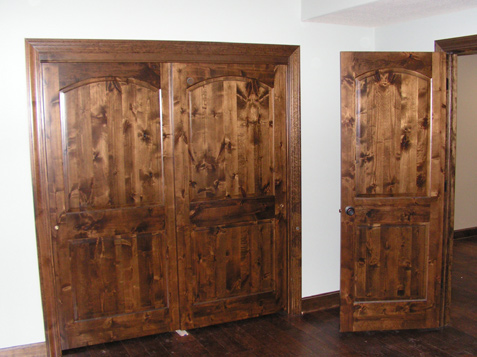 knotty alder doors